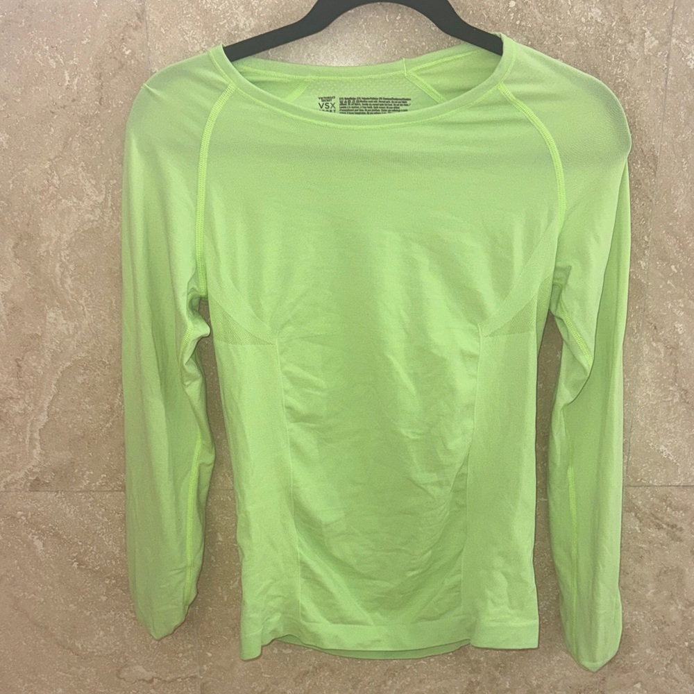 VSX Victoria Secret Sport Lime Green Top Medium NWOT